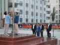 新疆喀什卫校升旗仪式