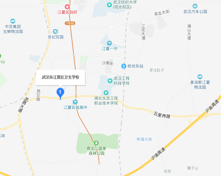武汉江夏卫生学校2019年地址在哪里