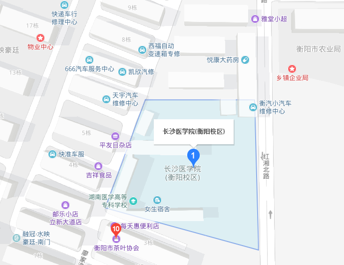 长沙医学院衡阳校区地址在哪里