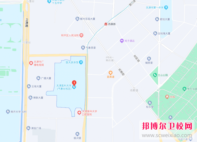 天津医科大学地址在哪里，哪个地区，哪个城市?